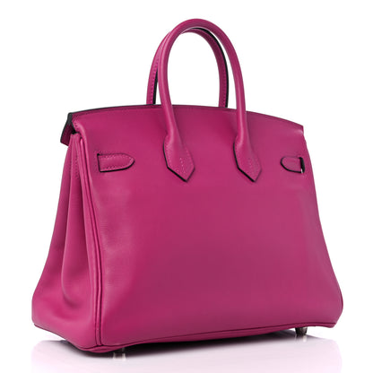 Hermes Swift Birkin 25 Rose Pourpre 3 of 9