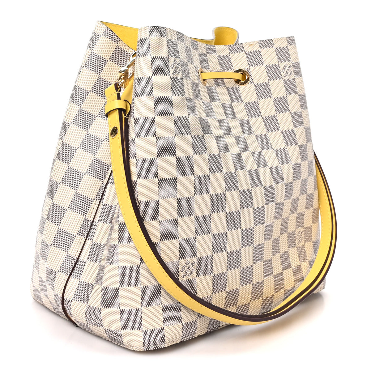 Louis Vuitton Damier Azur Neonoe MM Pineapple 3 of 9