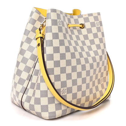 Louis Vuitton Damier Azur Neonoe MM Pineapple 3 of 9
