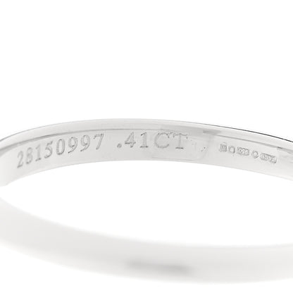 Tiffany Platinum Diamond .41ct Solitaire Engagement Ring 51 5.75 6 of 7