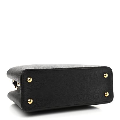 Louis Vuitton Taurillon Capucines PM Black 4 of 9