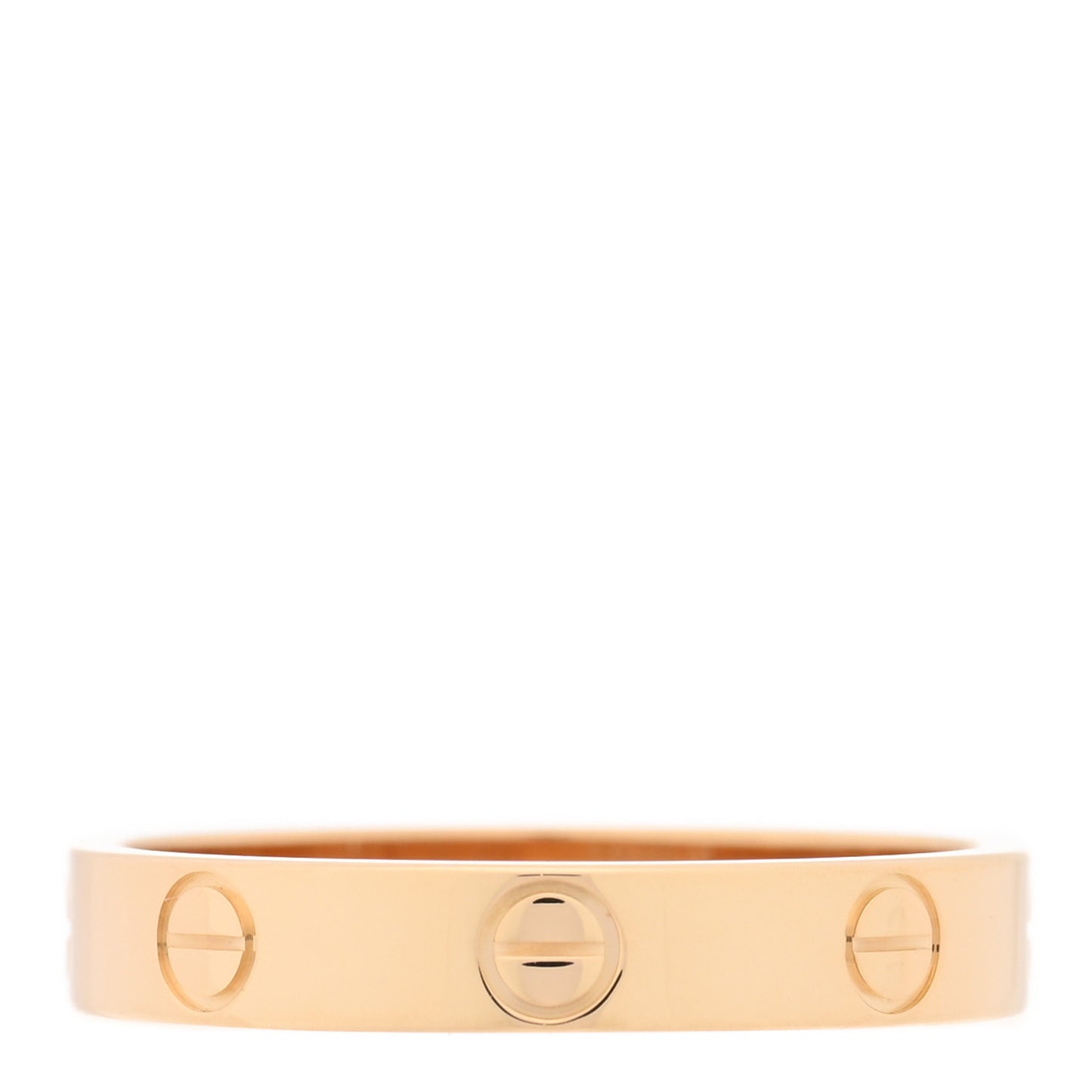 18K Yellow Gold 3.5mm LOVE Wedding Band Ring 57 8