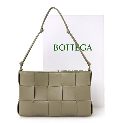 Bottega Veneta Calfskin Maxi Intrecciato Cassette Pouch On Strap Travertine 11 of 11