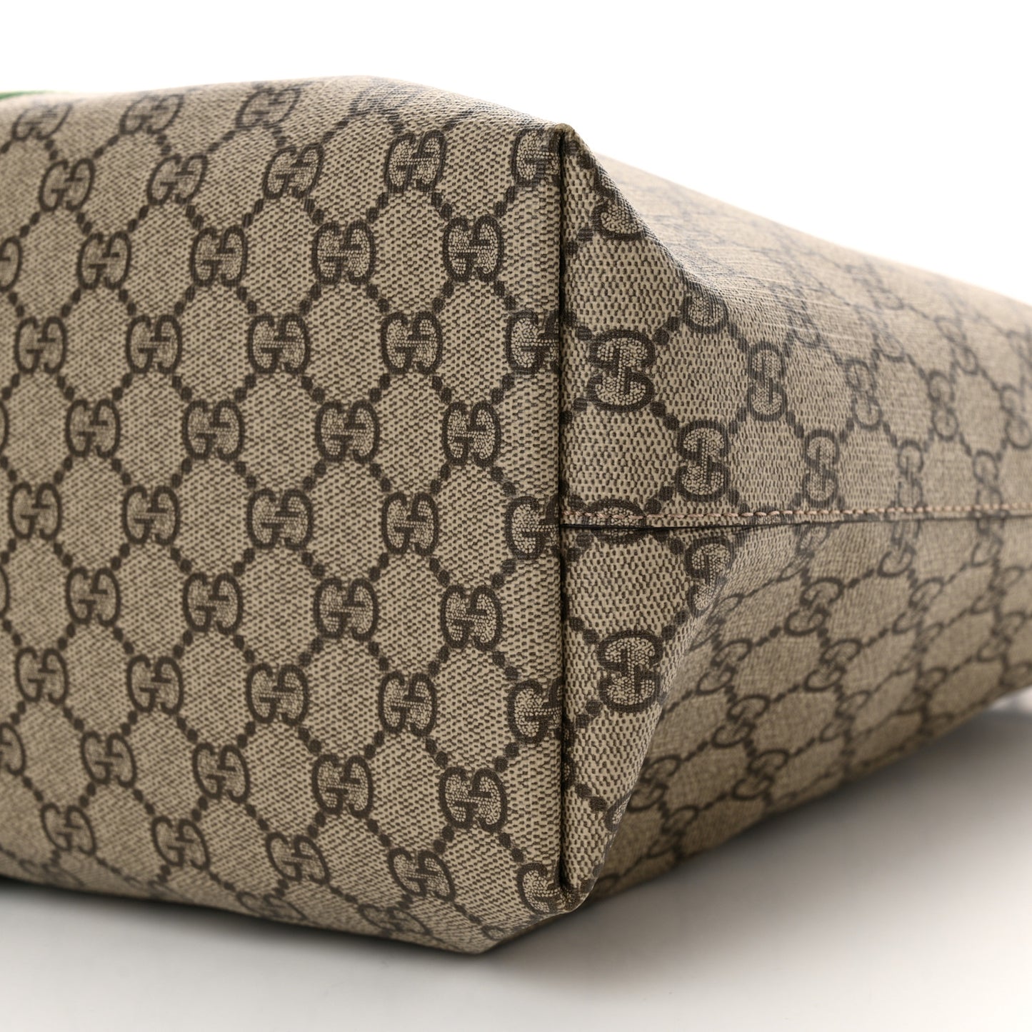 GG Supreme Monogram Medium Ophidia Shopping Tote Brown