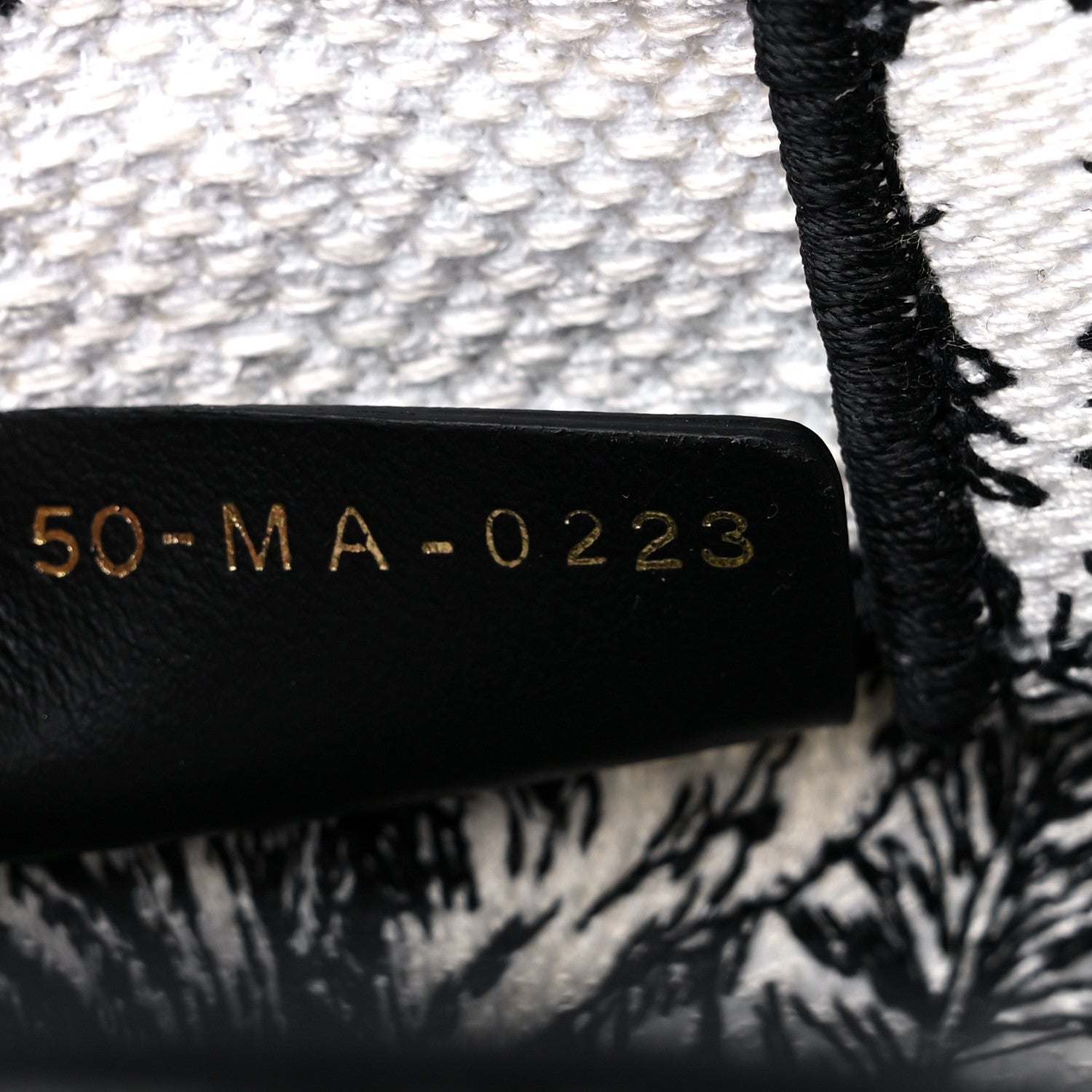 Christian Dior Canvas Toile de Jouy Voyage Embroidered Mini Book Tote Phone Bag White Black 7 of 9