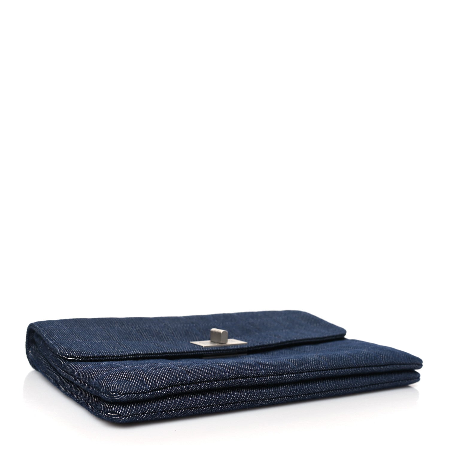 Chanel Denim Chocolate Bar Mademoiselle Flap Blue 4 of 9