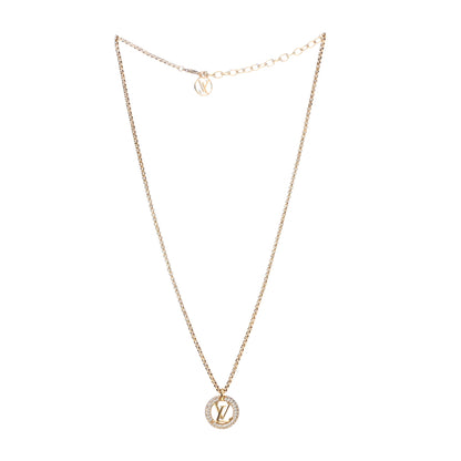Louis Vuitton Metal Crystal Louise By Night Necklace 3 of 7