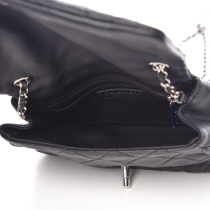 Chanel Grained Calfskin Single Flap Black 7 of 9