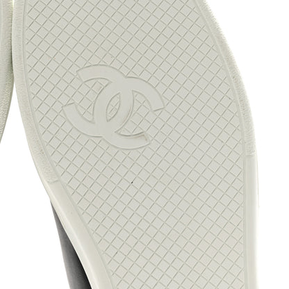Chanel Calfskin CC Mens Sneakers 44 Black 9 of 10