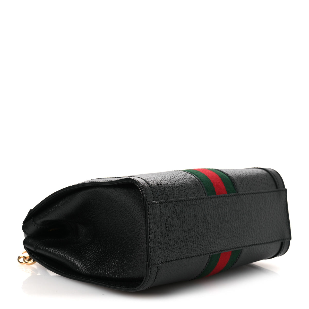 Gucci Textured Calfskin Web Small Ophidia Tote Bag Black 4 of 10