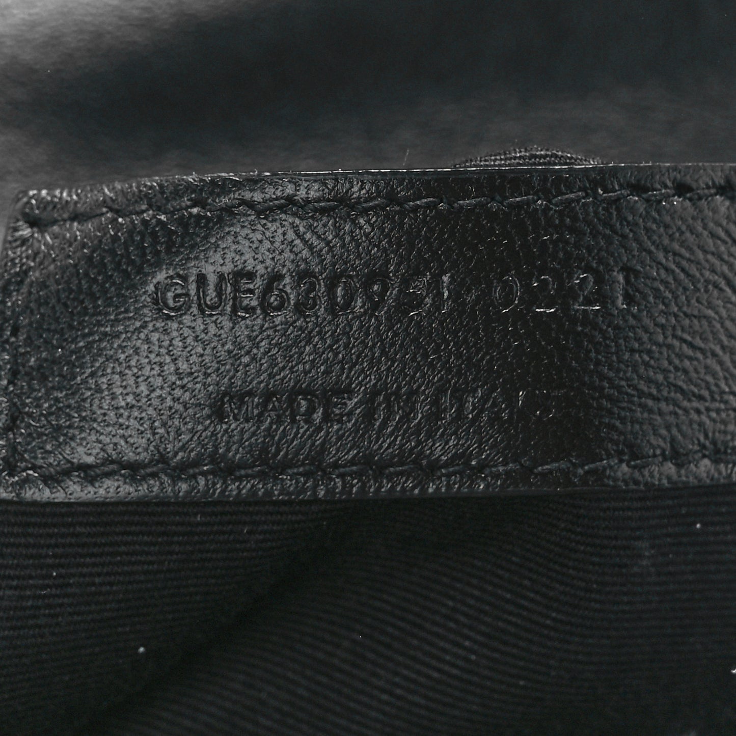 Calfskin Y Quilted Monogram Toy Loulou Crossbody Bag Black