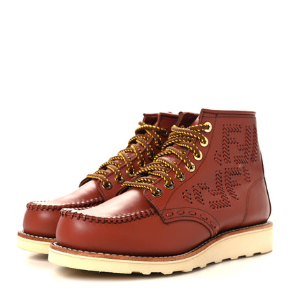 Fendi Vitello Infilature Biker Boots 39 Sienna 4 of 10
