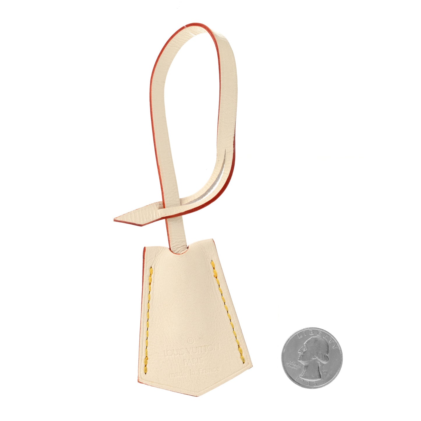 Calfskin Vivienne Clochette Key Bell Holder Creme