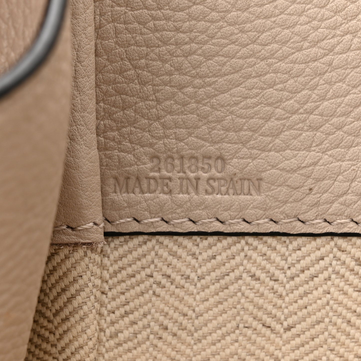 Grained Calfskin Small Hammock Shoulder Bag Sand