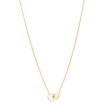 Cartier 18K Pink Gold Interlocking LOVE Necklace 1 of 5