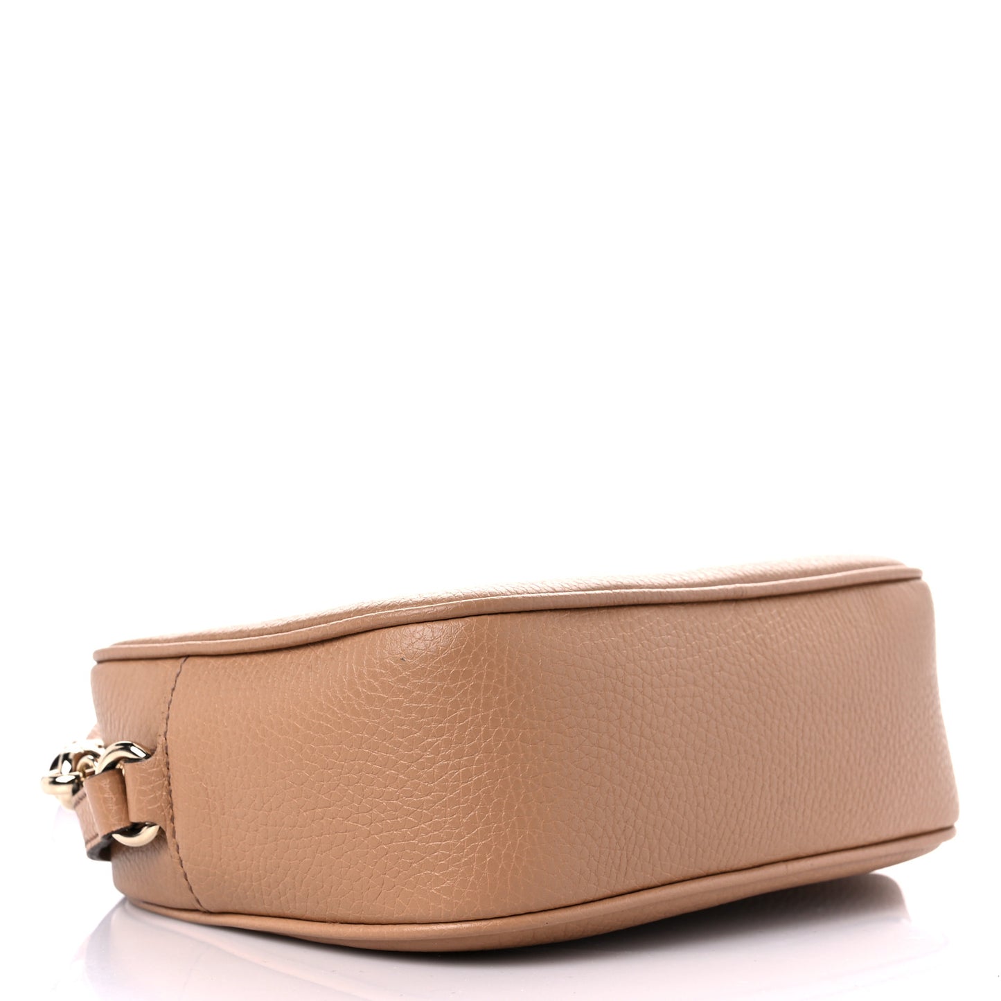 Pebbled Calfskin Small Soho Disco Bag Camelia