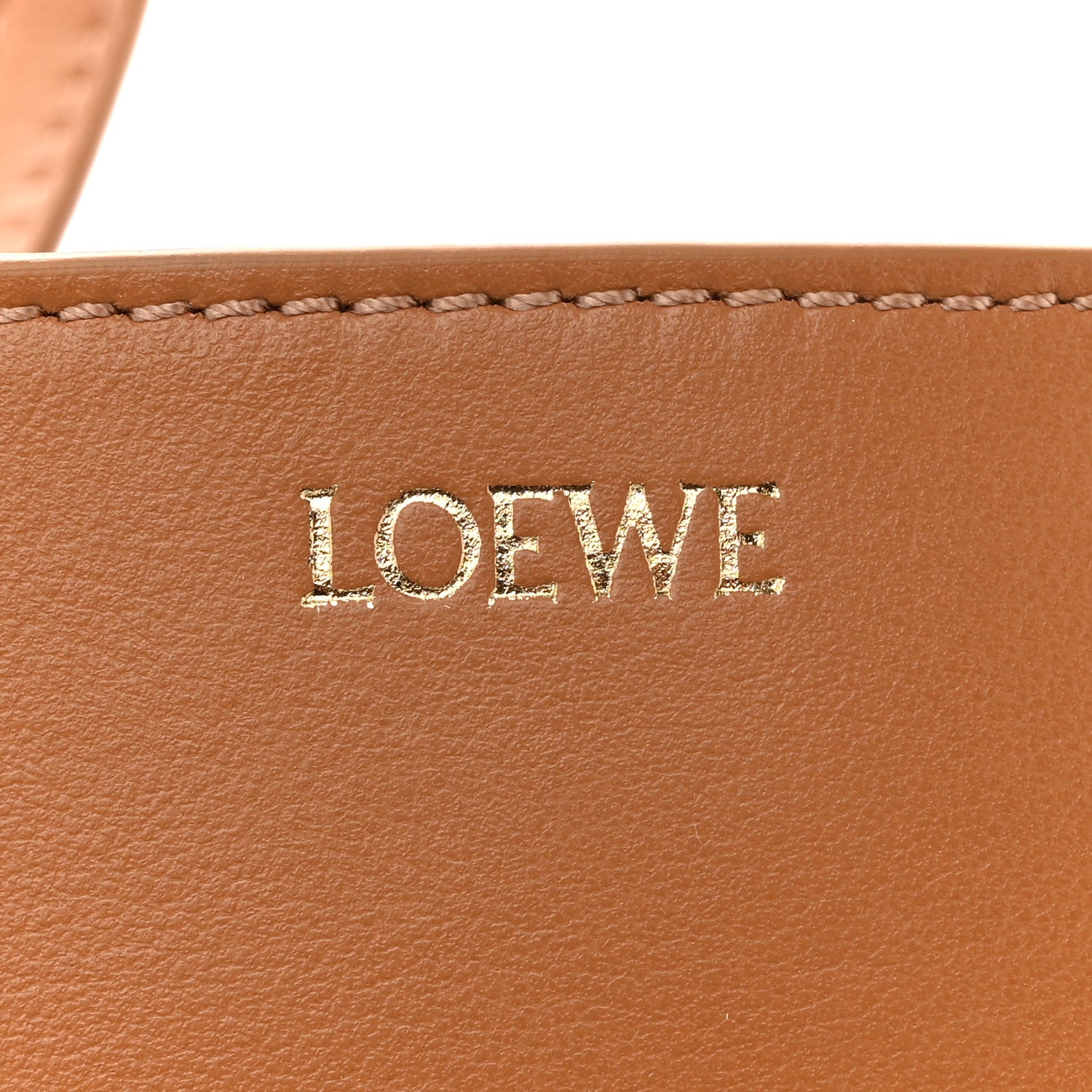 Loewe Shiny Calfskin Mini Puzzle Fold Tote Warm Desert 6 of 12