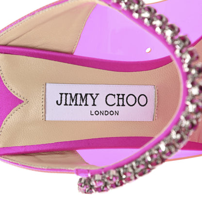 Jimmy Choo Plexi Crystal Bing 100 Pumps 40 Hot Pink 7 of 8