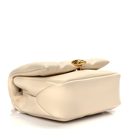 Bulgari Calfskin Matelasse Mini Serpenti Cabochon Crossbody Bag Ivory Opal 3 of 10