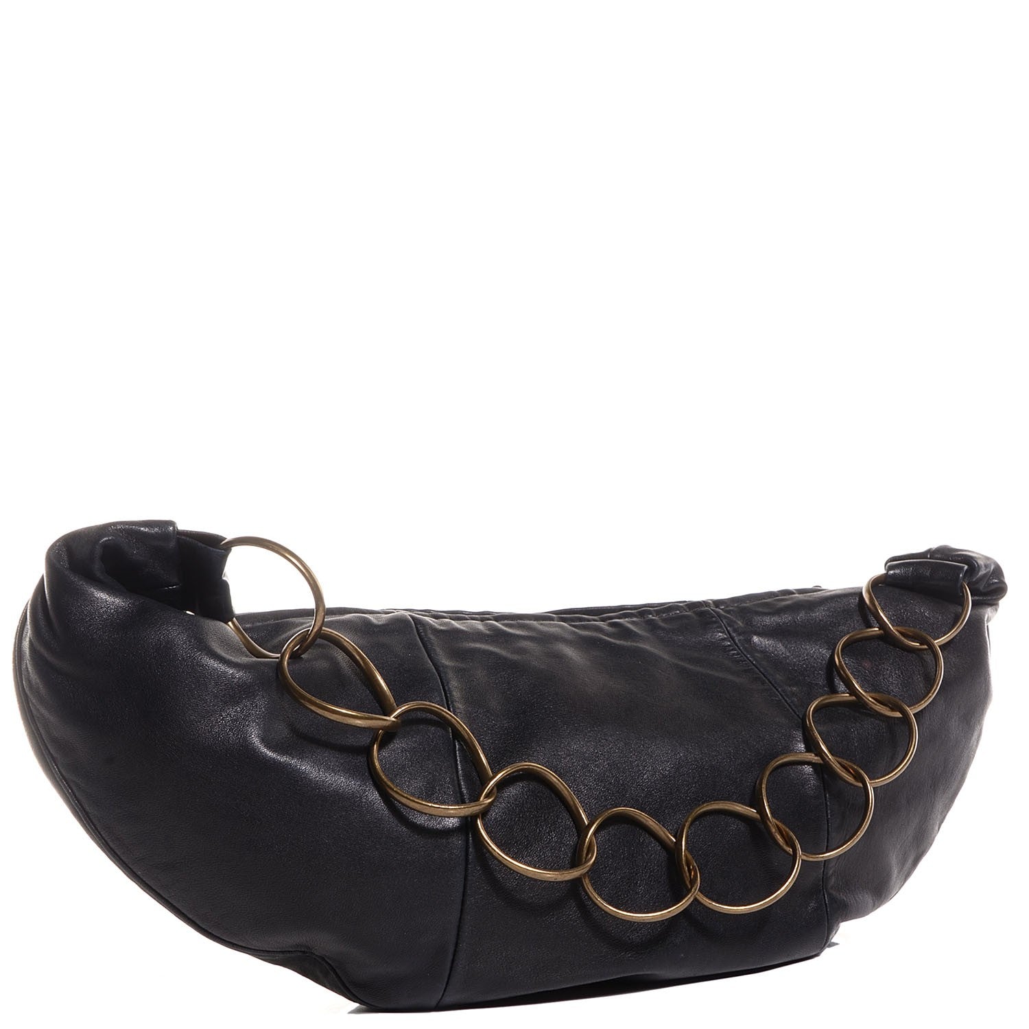 Chanel Lambskin Small Chain Hobo Black 3 of 7