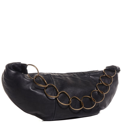 Chanel Lambskin Small Chain Hobo Black 3 of 7