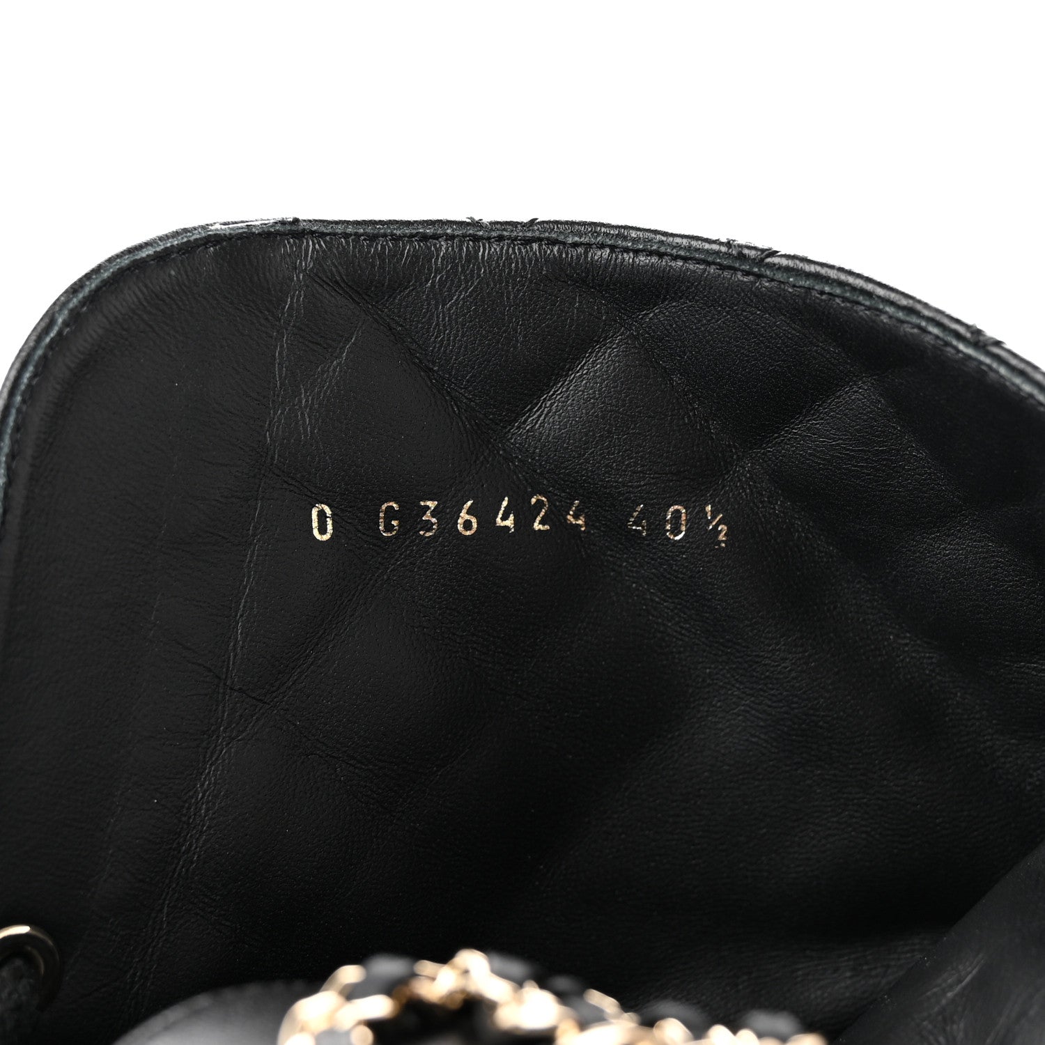 Chanel Shiny Lambskin Quilted Lace Up Combat Boots 40.5 Black 8 of 14