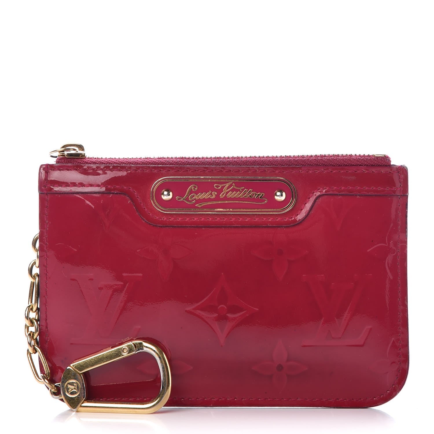Louis Vuitton Vernis Key Pouch Rose Indien 1 of 11