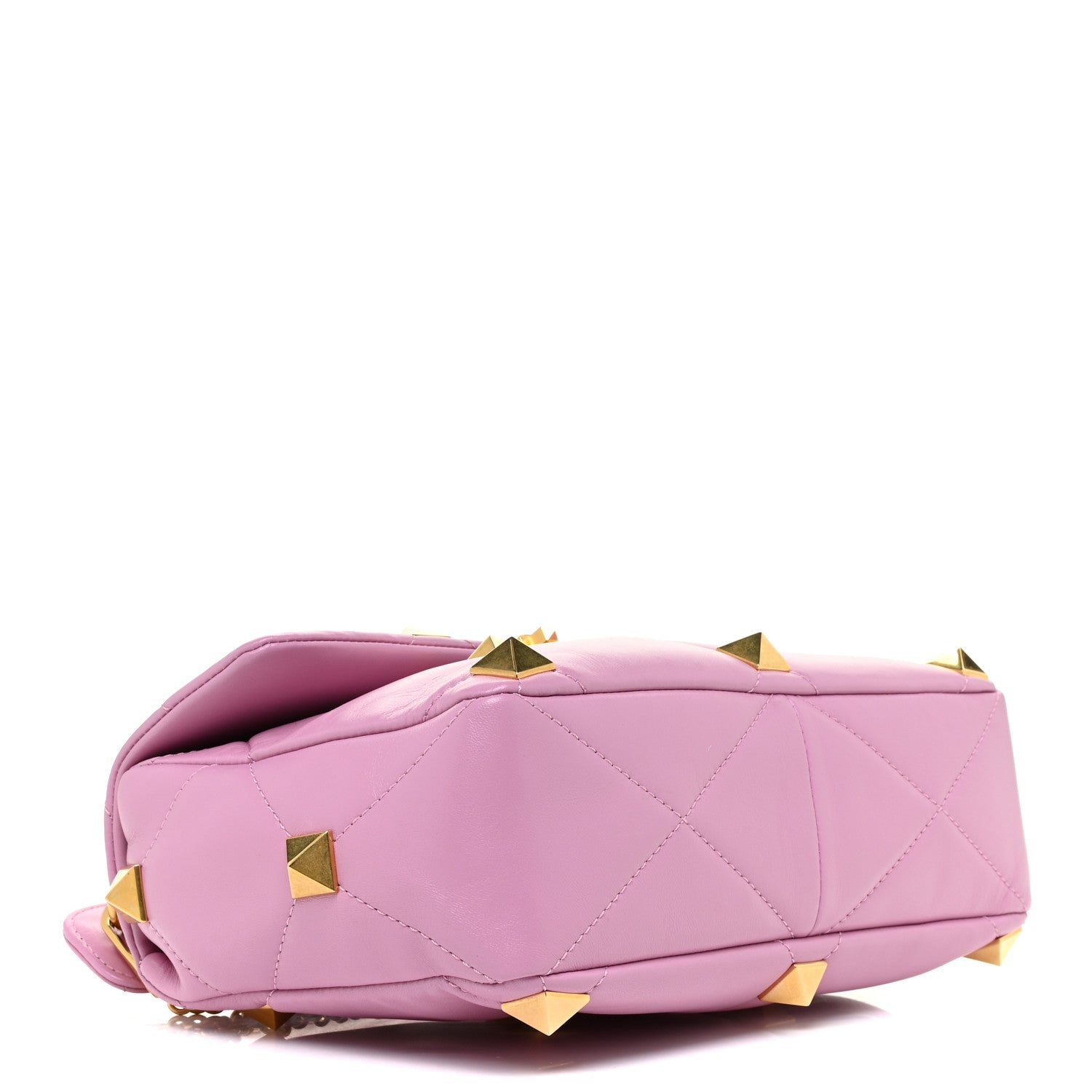 Valentino Garavani Nappa Large Roman Stud Shoulder Bag Giacinto 3 of 9
