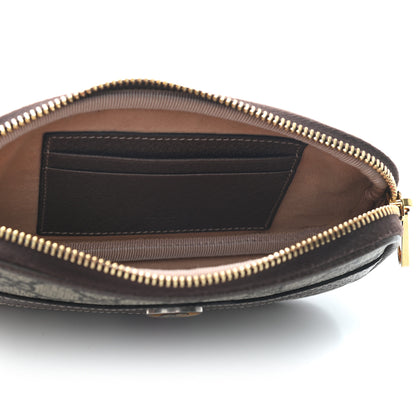 Gucci GG Supreme Monogram Ophidia Phone Case Wristlet Brown 5 of 7