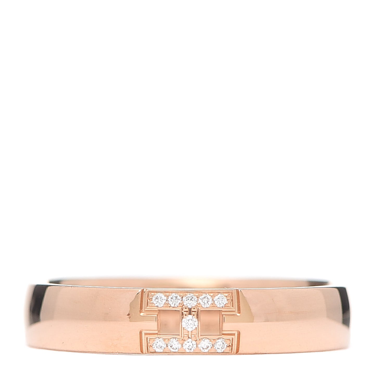 18K Rose Gold Diamond Ever Herakles Wedding Band Ring 50 5.25