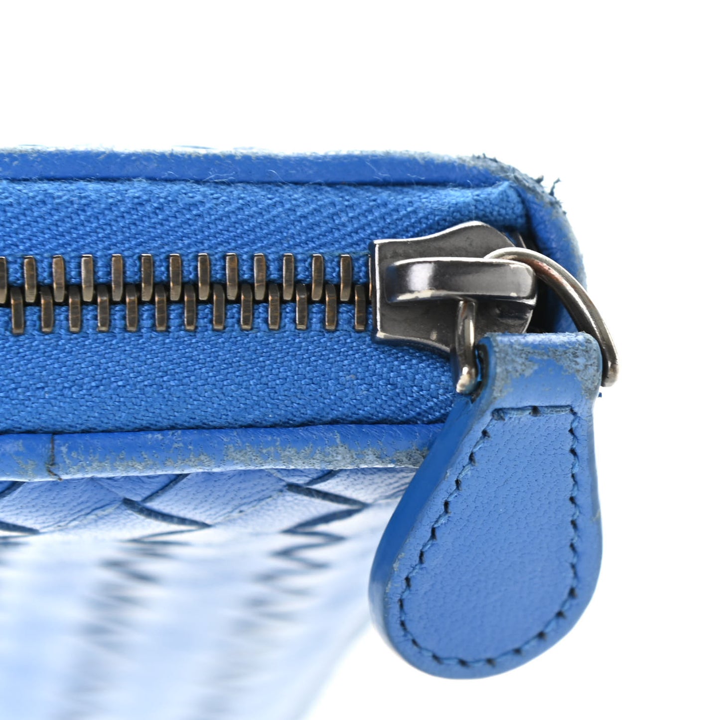 Nappa Intrecciato Zip Around Wallet Electrique