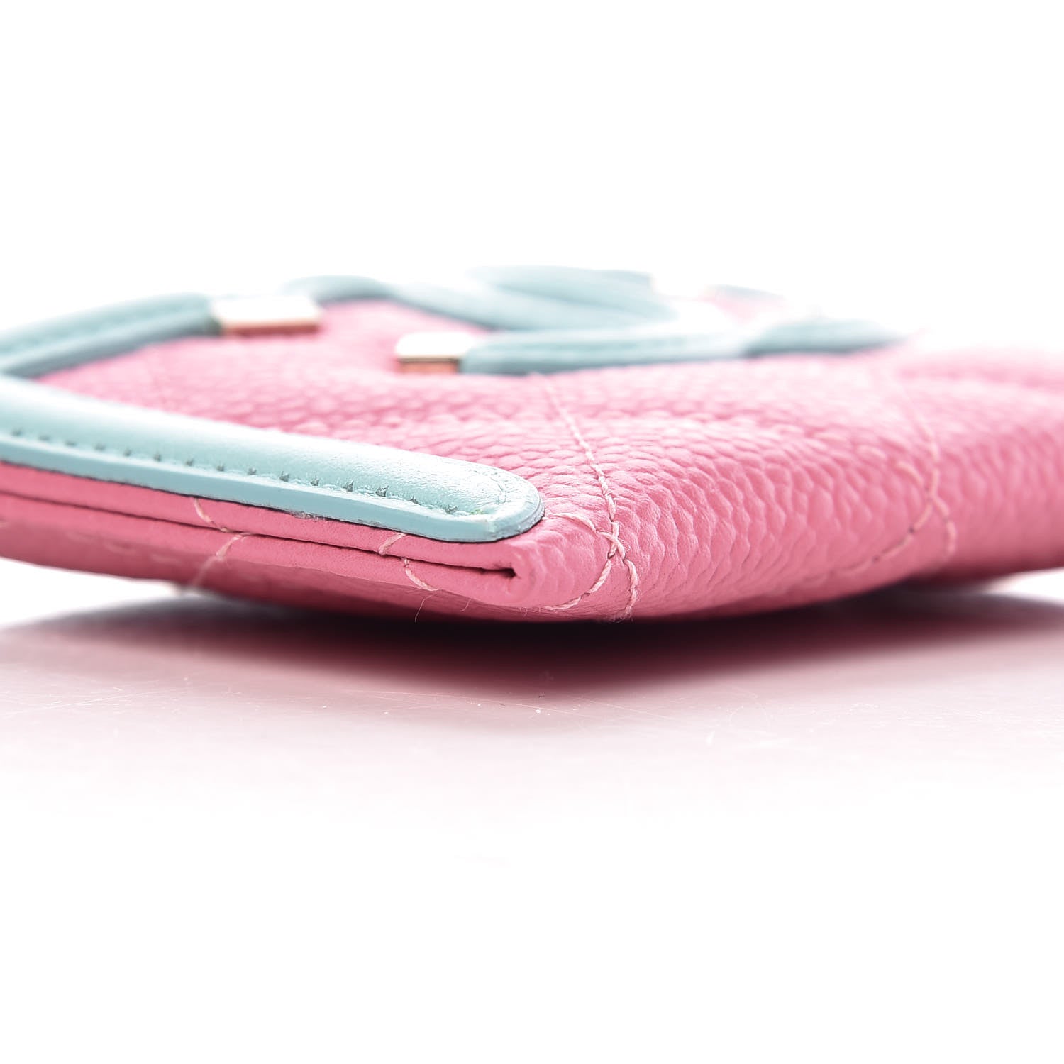 Chanel Caviar Quilted CC Filigree Card Holder Pink Blue Green 8 of 10
