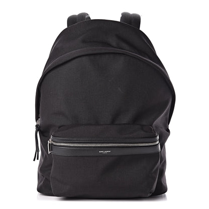 Saint Laurent Canvas City Backpack Black 1 of 10