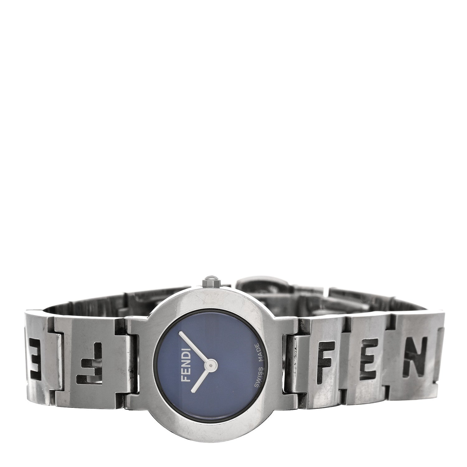 Fendi Stainless Steel 24mm 3050L Stella Quartz Watch Blue 2 of 4