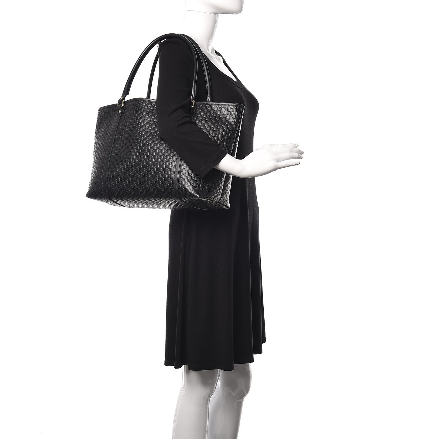 Microguccissima Medium Joy Tote Black