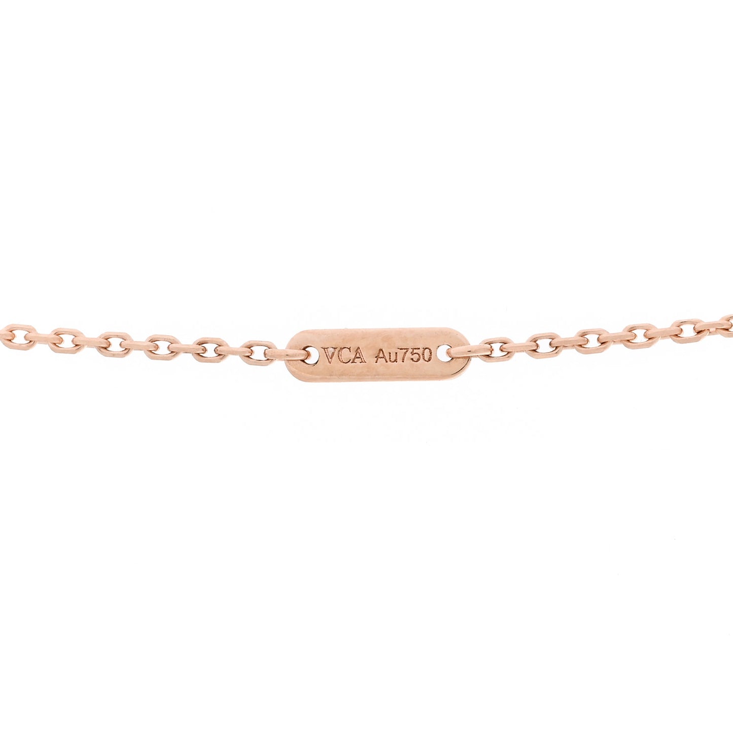 18K Rose Gold Carnelian Sweet Alhambra Pendant Necklace