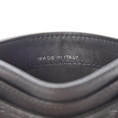 Chanel Goatskin Camellia Embossed Card Holder Grey 7 of 11