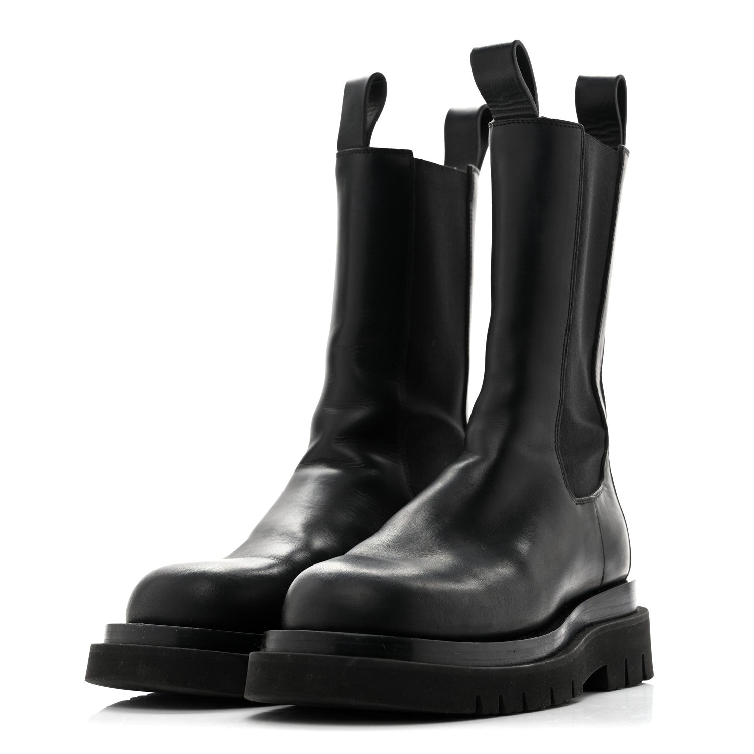 Bottega Veneta Calfskin The Lug Chelsea 55mm Boots 37.5 Black 4 of 11