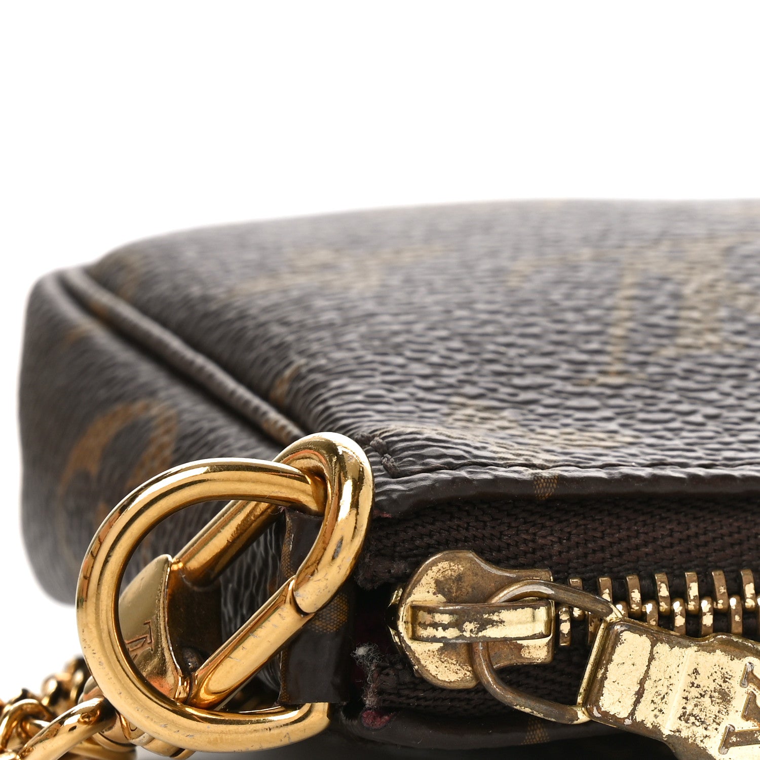 Louis Vuitton Monogram 2020 Christmas Animation Roller Coaster Mini Pochette Accessories Pivoine 11 of 11