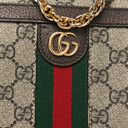 Gucci GG Supreme Monogram Web Mini Ophidia Shoulder Bag Brown 5 of 9