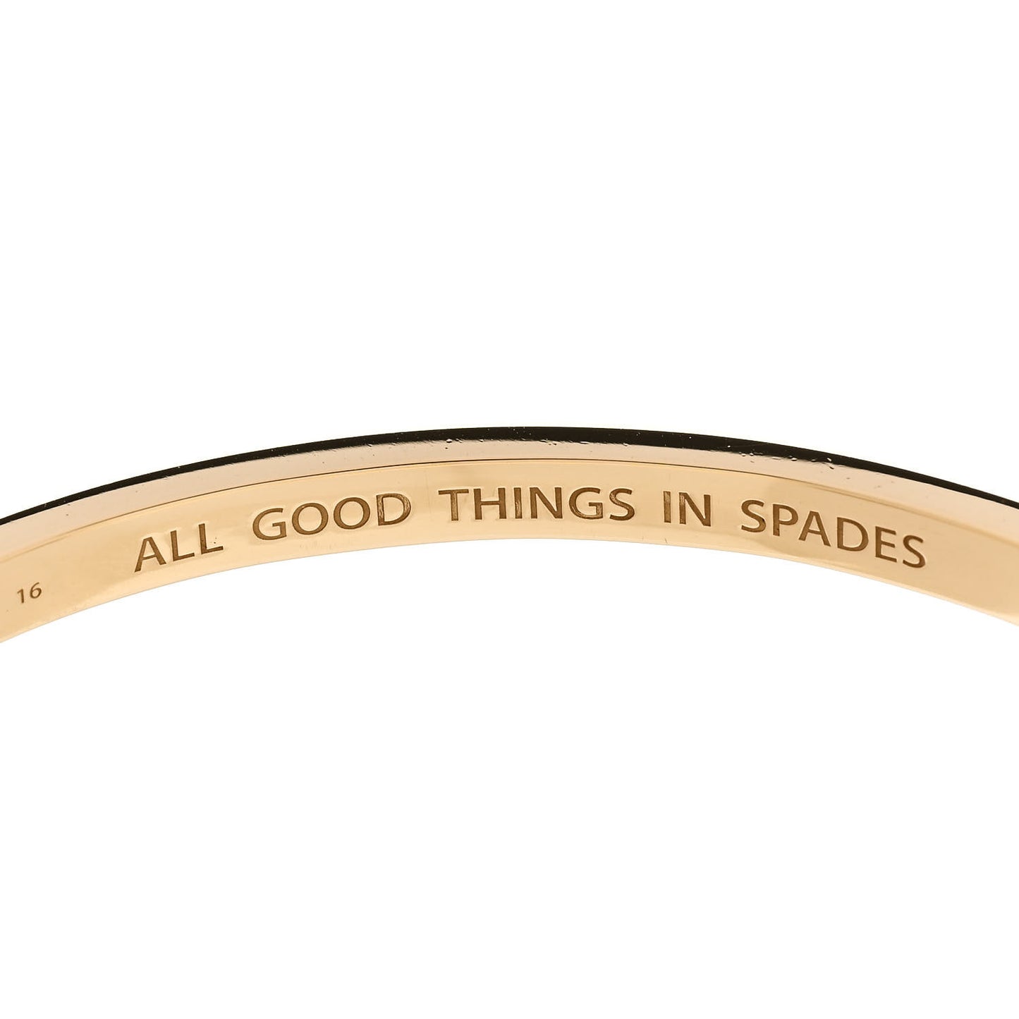 18K Yellow Gold Ceramic Omne Bonum Reverie Thin Bangle Bracelet