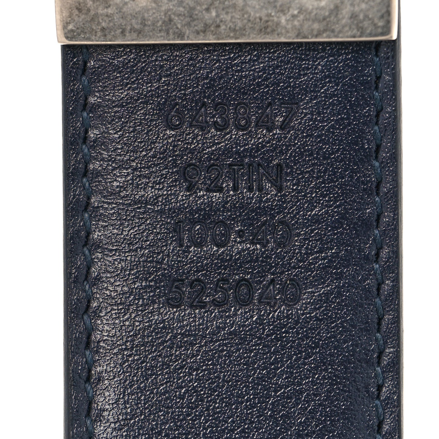 GG Supreme Monogram Plutone Calfskin Palladium Double G Reversible 30mm Belt 90 36 Beige Blue