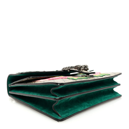 Gucci GG Supreme Monogram Embroidered Medium Dionysus Shoulder Bag Emerald 4 of 13