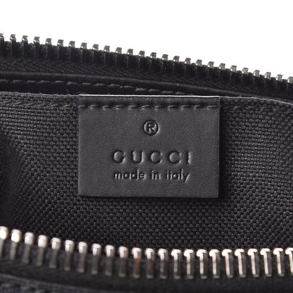 Gucci GG Supreme Monogram Web Small Flat Messenger Bag Black Grey 7 of 12