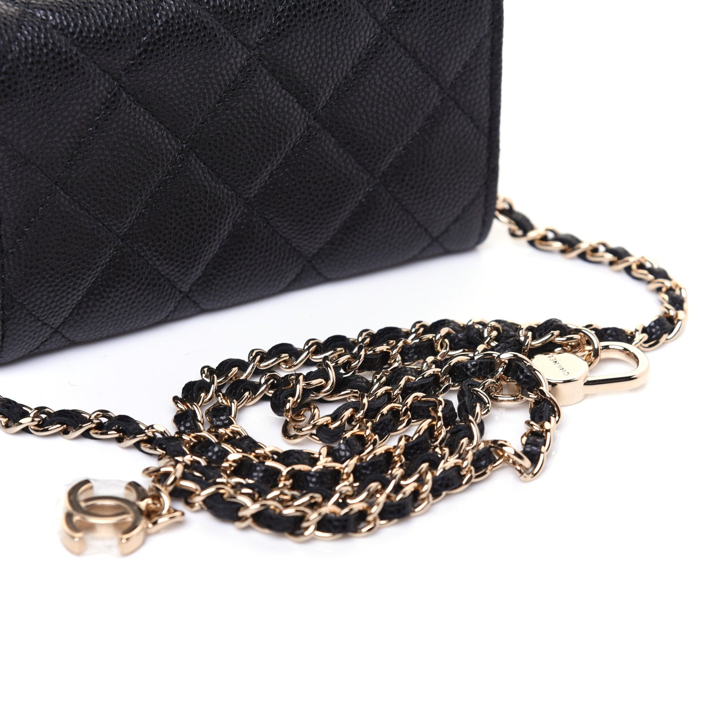 Caviar Quilted Belt Bag Black
