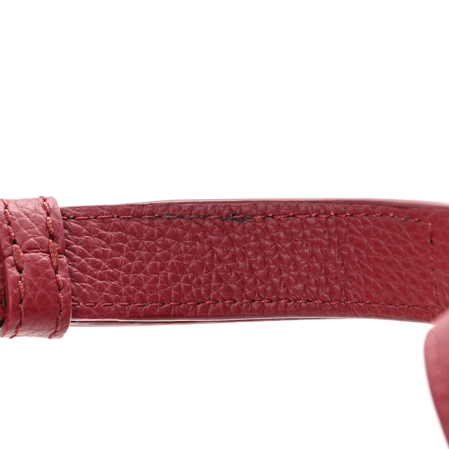 Suede Small Marcie Saddle Bag Dark Ruby