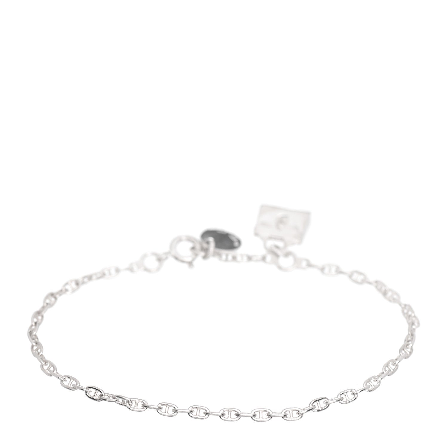 Hermes Sterling Silver Kelly Charm Bracelet ST 3 of 4
