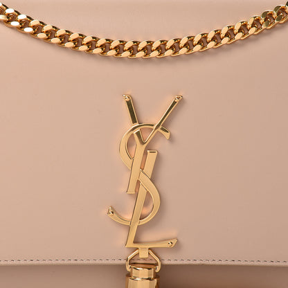 Saint Laurent Smooth Calfskin Medium Classic Monogram Kate Tassel Satchel Dark Beige 9 of 15