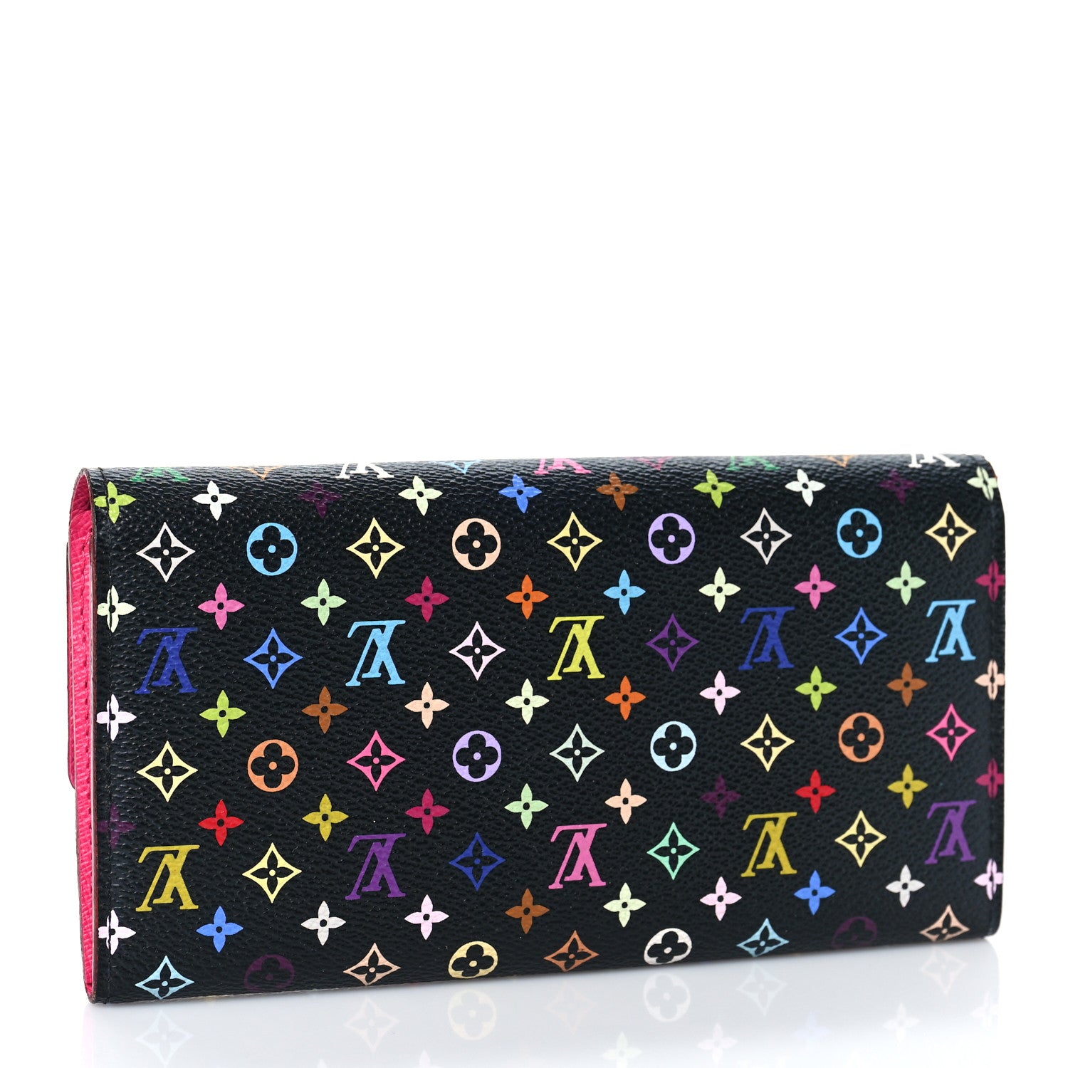 Louis Vuitton Monogram Multicolor Sarah Wallet Black Grenade 3 of 9