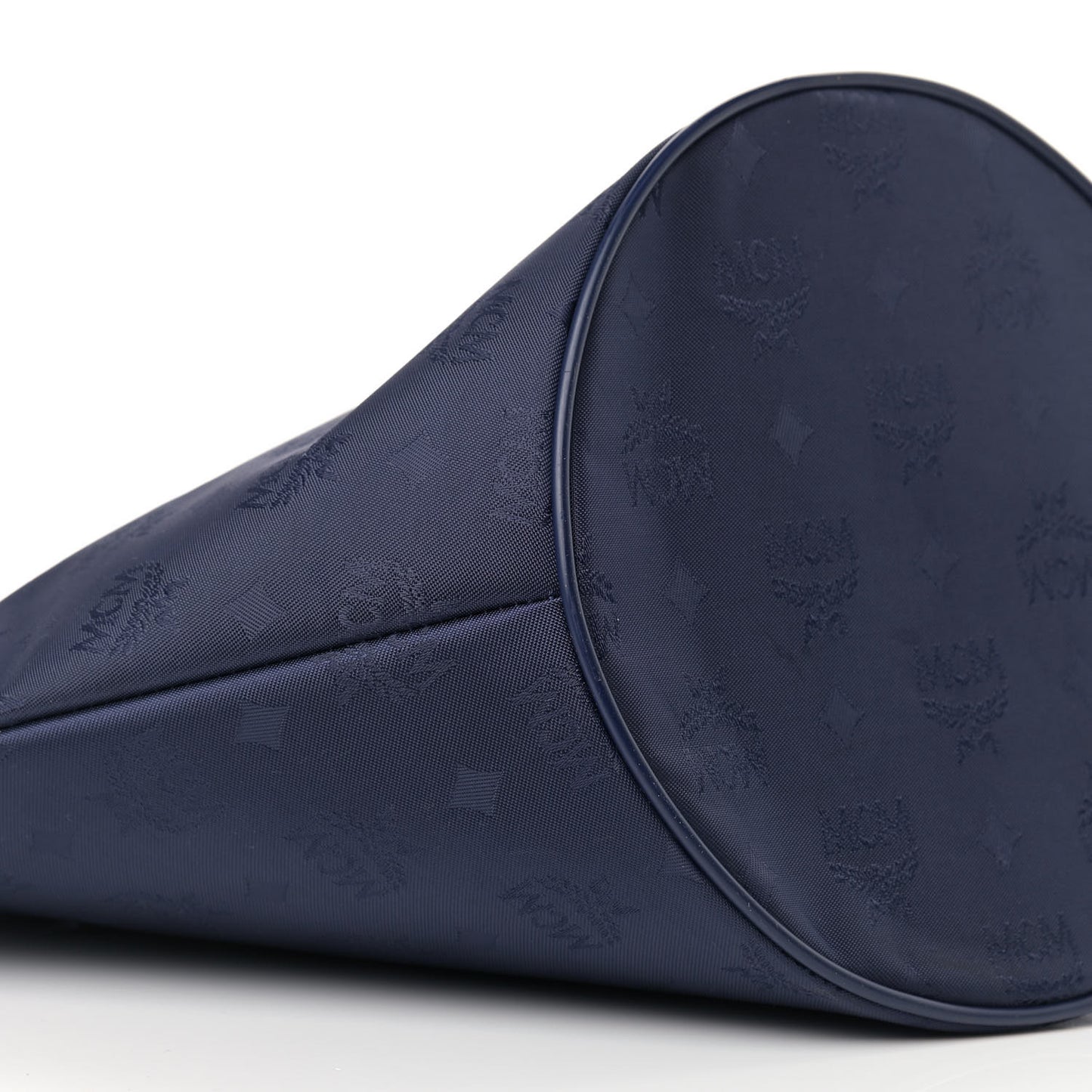 Nylon Monogram Calfskin Tote Navy